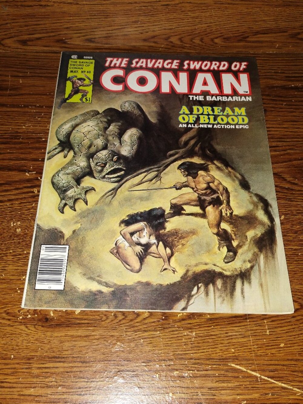 The Savage Sword of Conan the Barbarian #40 (Marvel Magazine, 1978) Joe Buscema